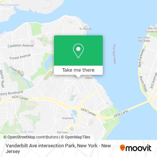 Mapa de Vanderbilt Ave intersection Park