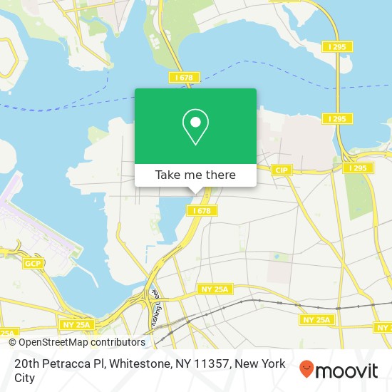 Mapa de 20th Petracca Pl, Whitestone, NY 11357