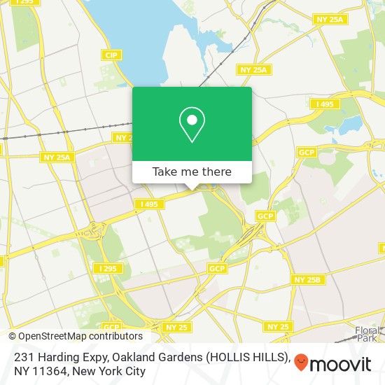 231 Harding Expy, Oakland Gardens (HOLLIS HILLS), NY 11364 map