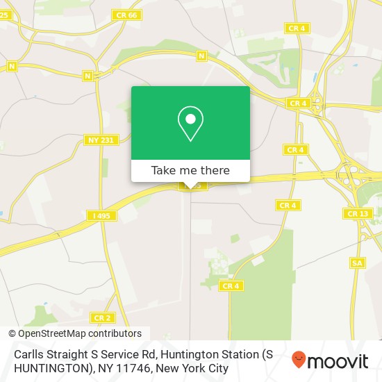 Mapa de Carlls Straight S Service Rd, Huntington Station (S HUNTINGTON), NY 11746