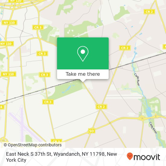 Mapa de East Neck S 37th St, Wyandanch, NY 11798
