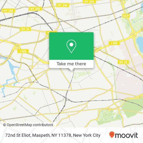 Mapa de 72nd St Eliot, Maspeth, NY 11378