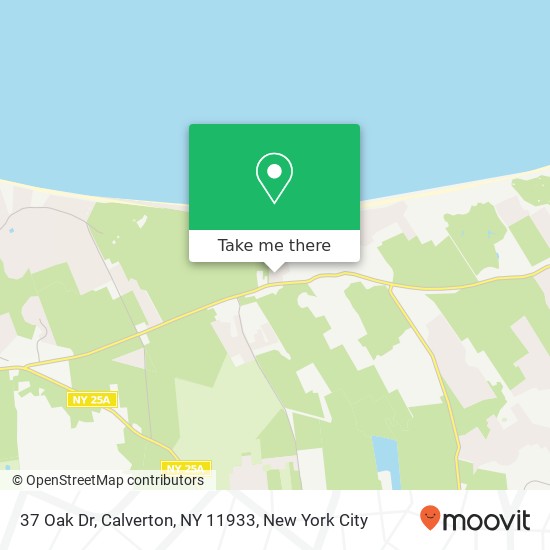 Mapa de 37 Oak Dr, Calverton, NY 11933