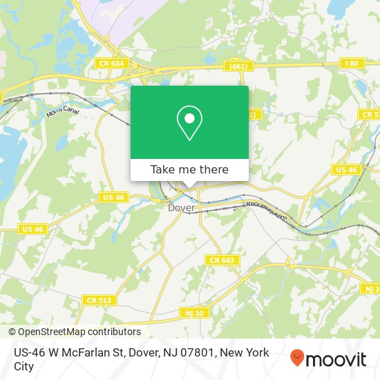 US-46 W McFarlan St, Dover, NJ 07801 map