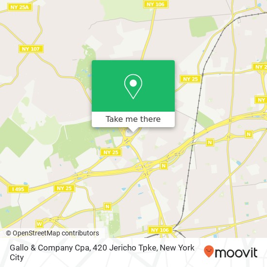 Mapa de Gallo & Company Cpa, 420 Jericho Tpke