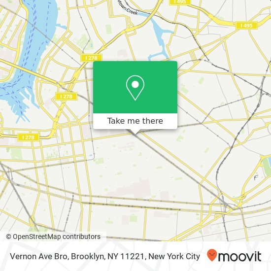 Vernon Ave Bro, Brooklyn, NY 11221 map