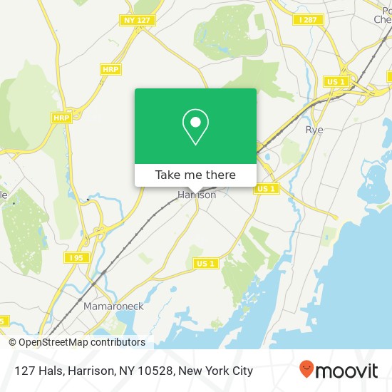 Mapa de 127 Hals, Harrison, NY 10528