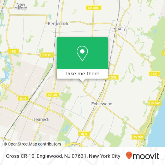 Cross CR-10, Englewood, NJ 07631 map