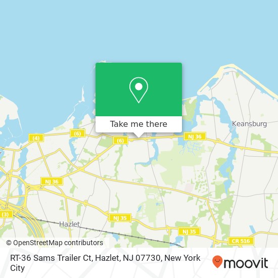 RT-36 Sams Trailer Ct, Hazlet, NJ 07730 map