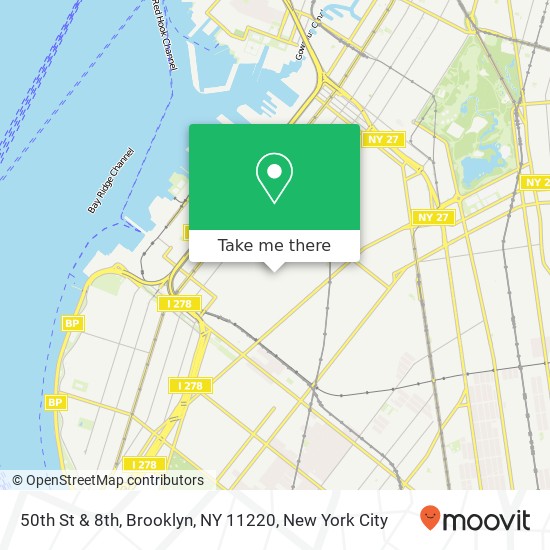 Mapa de 50th St & 8th, Brooklyn, NY 11220