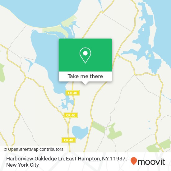 Mapa de Harborview Oakledge Ln, East Hampton, NY 11937