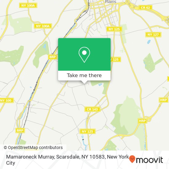 Mapa de Mamaroneck Murray, Scarsdale, NY 10583