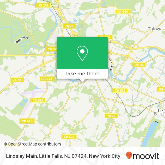 Mapa de Lindsley Main, Little Falls, NJ 07424