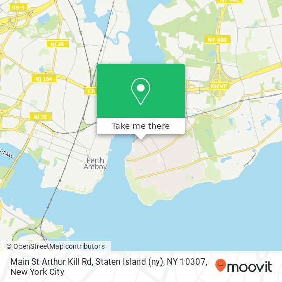 Main St Arthur Kill Rd, Staten Island (ny), NY 10307 map