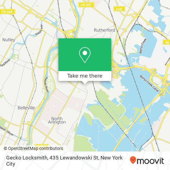 Mapa de Gecko Locksmith, 435 Lewandowski St