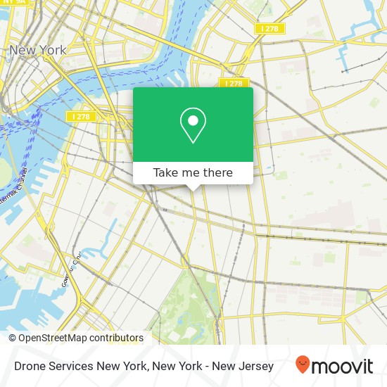 Mapa de Drone Services New York