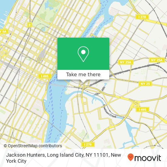 Mapa de Jackson Hunters, Long Island City, NY 11101
