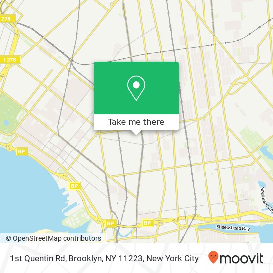 1st Quentin Rd, Brooklyn, NY 11223 map