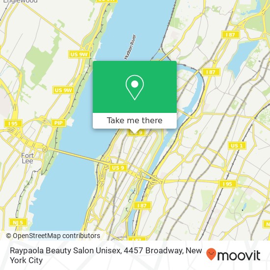 Mapa de Raypaola Beauty Salon Unisex, 4457 Broadway