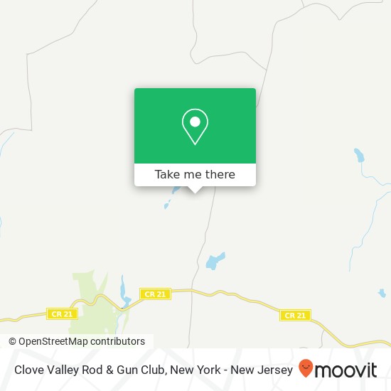 Mapa de Clove Valley Rod & Gun Club, 9 Club House Ln