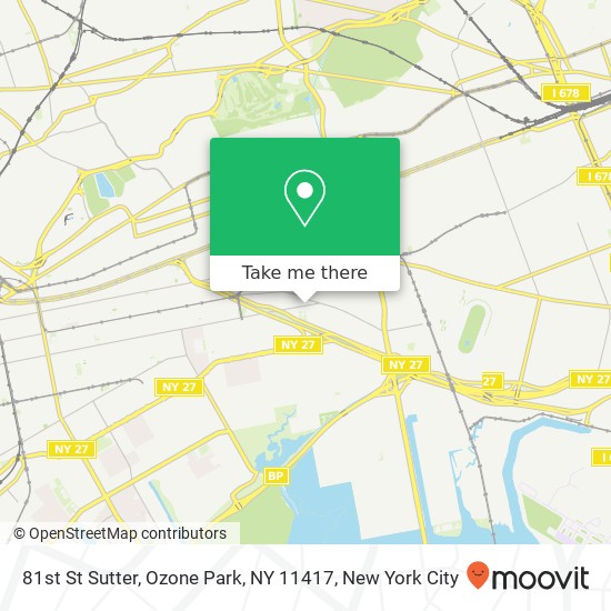 81st St Sutter, Ozone Park, NY 11417 map