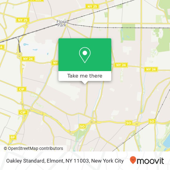 Oakley Standard, Elmont, NY 11003 map