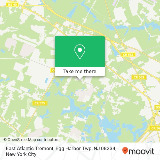 East Atlantic Tremont, Egg Harbor Twp, NJ 08234 map