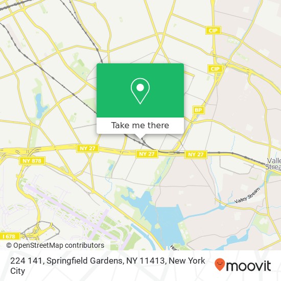 Mapa de 224 141, Springfield Gardens, NY 11413