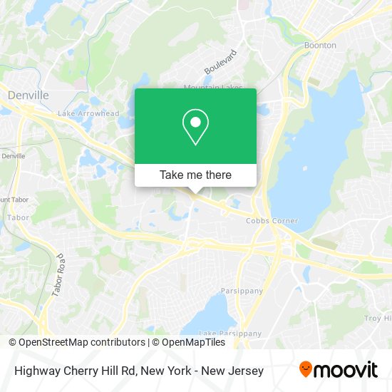 Mapa de Highway  Cherry Hill Rd