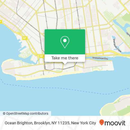 Mapa de Ocean Brighton, Brooklyn, NY 11235