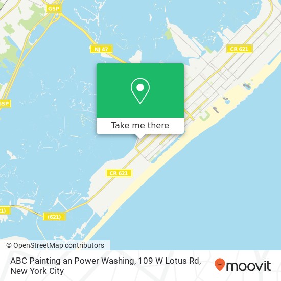 Mapa de ABC Painting an Power Washing, 109 W Lotus Rd