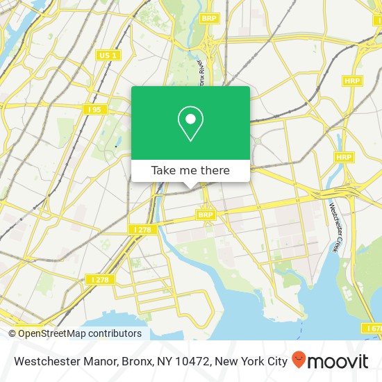 Westchester Manor, Bronx, NY 10472 map