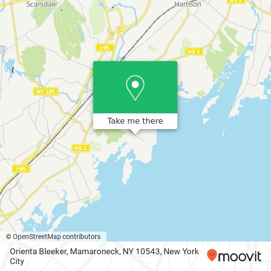 Orienta Bleeker, Mamaroneck, NY 10543 map