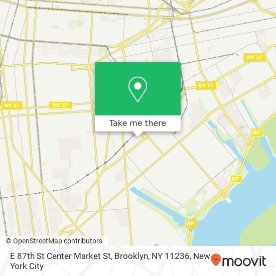 E 87th St Center Market St, Brooklyn, NY 11236 map