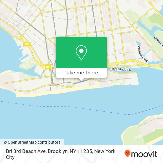 Mapa de Bri 3rd Beach Ave, Brooklyn, NY 11235
