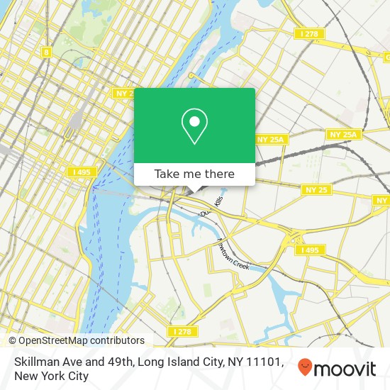 Mapa de Skillman Ave and 49th, Long Island City, NY 11101
