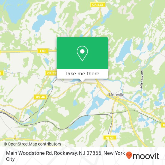 Mapa de Main Woodstone Rd, Rockaway, NJ 07866