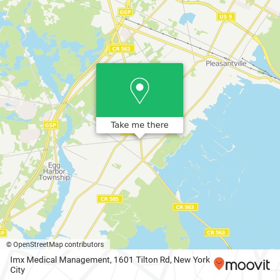 Imx Medical Management, 1601 Tilton Rd map