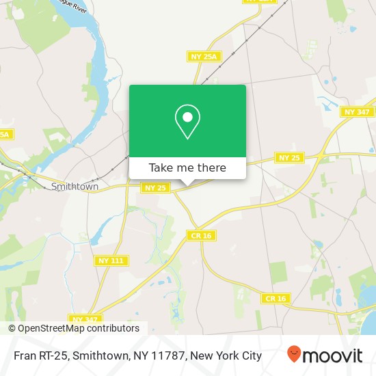 Fran RT-25, Smithtown, NY 11787 map