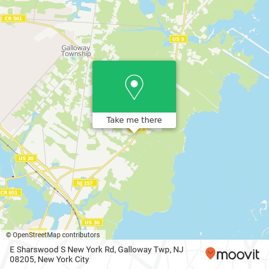 E Sharswood S New York Rd, Galloway Twp, NJ 08205 map