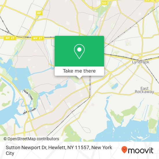 Mapa de Sutton Newport Dr, Hewlett, NY 11557