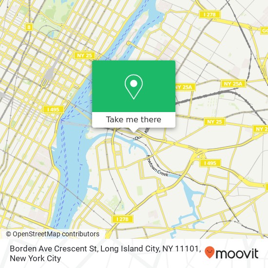 Borden Ave Crescent St, Long Island City, NY 11101 map
