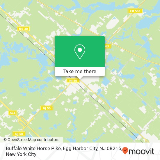 Mapa de Buffalo White Horse Pike, Egg Harbor City, NJ 08215