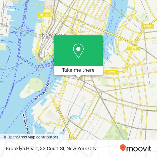 Mapa de Brooklyn Heart, 32 Court St
