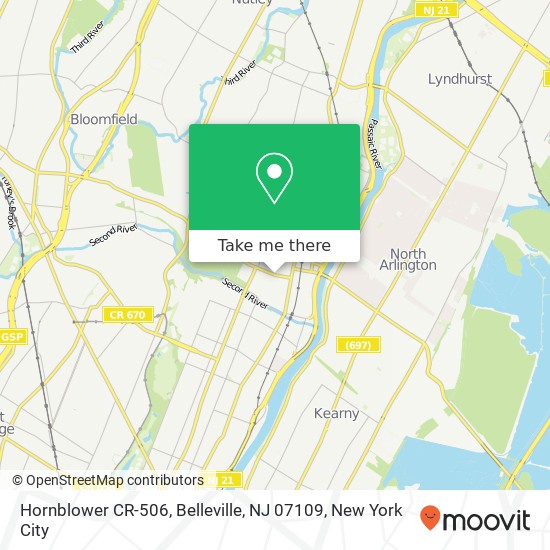 Hornblower CR-506, Belleville, NJ 07109 map