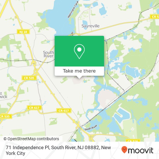 71 Independence Pl, South River, NJ 08882 map