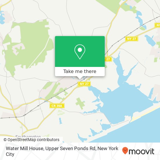 Mapa de Water Mill House, Upper Seven Ponds Rd