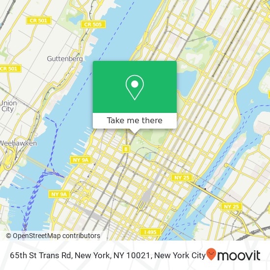 Mapa de 65th St Trans Rd, New York, NY 10021