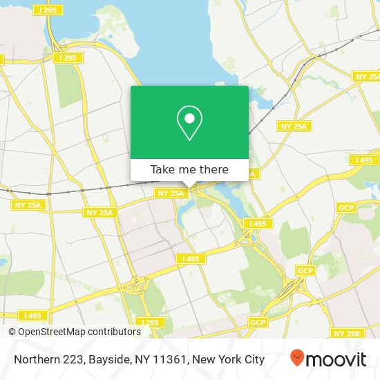 Northern 223, Bayside, NY 11361 map