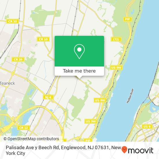 Palisade Ave y Beech Rd, Englewood, NJ 07631 map